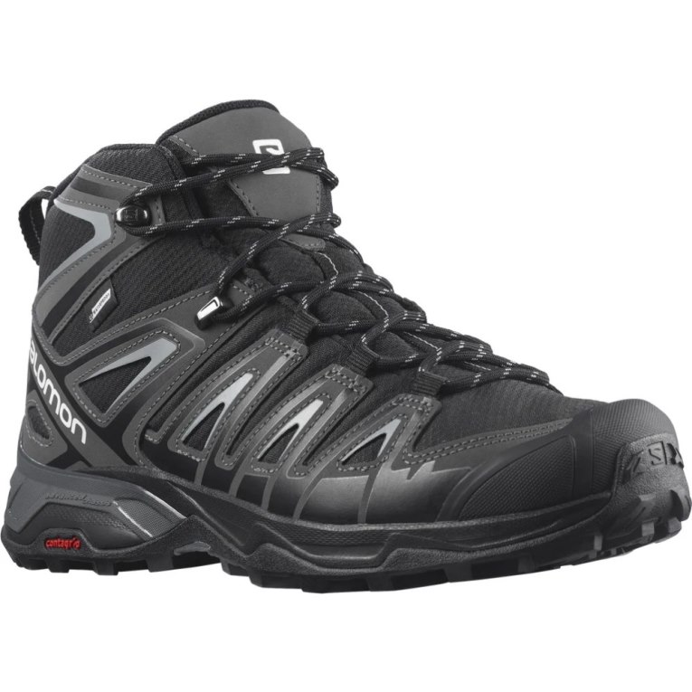 Botas Montaña Salomon X Ultra Pioneer Mid CSWP Hombre Negros | MX PMEK162